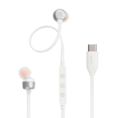 JBL Tune 310C USB In-ear Wire Headphone (White)